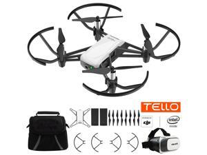 DJI Tello Quadcopter Drone Fun Flight Bundle With Case Spare Battery & VR Headset DJI Tello Quadcopter Drone Fun Flight Bundle With Case Spare Battery & VR Headset