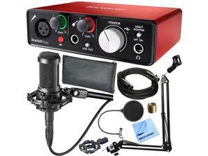 Focusrite Scarlett Solo USB Audio Interface 2nd Gen & Audio-Technica AT2035 Microphone Kit Focusrite Scarlett Solo USB Audio Interface 2nd Gen & Audio-Technica AT2035 Microphone Kit