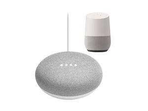 Google Home Mini Chalk with Google Home White Google Home Mini Chalk with Google Home White