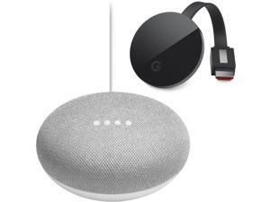 Google Home Mini Chalk with Google Chromecast Ultra Google Home Mini Chalk with Google Chromecast Ultra
