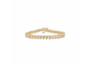 Fine Jewelry Vault UBBRAGVYRD155200CZ Tennis Bracelet 2 CT CZs Complete CZ S Tennis Bracelet 18K Yellow Vermeil, 50 Stones Fine Jewelry Vault UBBRAGVYRD155200CZ Tennis Bracelet 2 CT CZs Complete CZ S Tennis Bracelet 18K Yellow Vermeil, 50 Stones