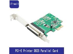PCI-E Parallel card Printer DB25 Parallel Port LPT to PCI-E PCI Express Card Adapter Converter PCI-E Parallel card Printer DB25 Parallel Port LPT to PCI-E PCI Express Card Adapter Converter