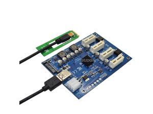2018 PCI Express Riser Card PCI-E 1x to 16x 1 to 4 PCIE NGFF M.2 USB 3.0 Slot Multiplier Hub Adapter For Bitcoin Mining Miner 2018 PCI Express Riser Card PCI-E 1x to 16x 1 to 4 PCIE NGFF M.2 USB 3.0 Slot Multiplier Hub Adapter For Bitcoin Mining Miner