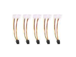 5pcs/lot Dual 4 Pin to 6 Pin Molex PCI-E External Graphics Card Power Cable Converter Adapter High Quality 5pcs/lot Dual 4 Pin to 6 Pin Molex PCI-E External Graphics Card Power Cable Converter Adapter High Quality