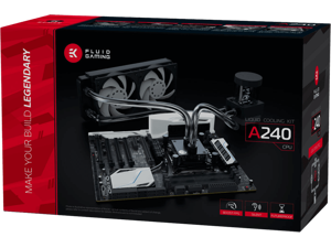 EKWB EK Fluid Gaming A240 Complete Dual 120mm Water / Liquid Cooling Kit 240mm EKWB EK Fluid Gaming A240 Complete Dual 120mm Water / Liquid Cooling Kit 240mm