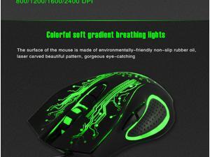 ESTONE iMice x9 Gaming Mouse 2400DPI Optical Game 6 Button USB Colorful lights ESTONE iMice x9 Gaming Mouse 2400DPI Optical Game 6 Button USB Colorful lights
