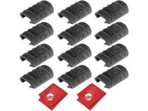 UTG Low Profile Max Security Black Rubber Rail Guard,12 Pieces (RB-HP12B-B) UTG Low Profile Max Security Black Rubber Rail Guard,12 Pieces (RB-HP12B-B)