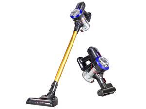 Dibea D18 Lightweight Cordless Stick Vacuum Cleaner, 9000pa Bagless Rechargeable 2 in 1 Handheld, Gold Dibea D18 Lightweight Cordless Stick Vacuum Cleaner, 9000pa Bagless Rechargeable 2 in 1 Handheld, Gold