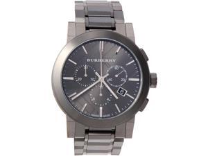 Burberry Men's BU9354 Large Check Gray Ion Plated Stainless Steel Watch Burberry Men's BU9354 Large Check Gray Ion Plated Stainless Steel Watch