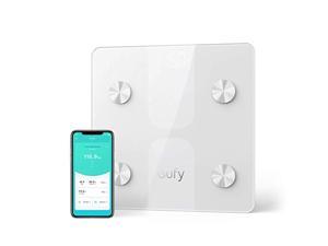 eufy Smart Scale C1 with Bluetooth, Large LED Display, 12 Measurements, Weight/Body Fat/BMI/Fitness Body Composition Analysis, Auto On/Off, Auto Zeroing, Tempered Glass Surface, White, lbs/kg eufy Smart Scale C1 with Bluetooth, Large LED Display, 12 Measurements, Weight/Body Fat/BMI/Fitness Body Composition Analysis, Auto On/Off, Auto Zeroing, Tempered Glass Surface, White, lbs/kg