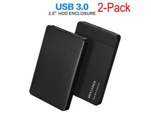 LUOM 2.5" Hard Drive Enclosure USB 3.0 to SATA III External Hard Drive Disk Case Adapter Housing for 9.5mm and 7mm Samsung WD Toshiba Seagate PS4 HDD SSD 5Gbps Fast Speed UASP Tool Free , 2-Pack LUOM 2.5" Hard Drive Enclosure USB 3.0 to SATA III External Hard Drive Disk Case Adapter Housing for 9.5mm and 7mm Samsung WD Toshiba Seagate PS4 HDD SSD 5Gbps Fast Speed UASP Tool Free , 2-Pack