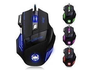Zelotes 7200 DPI 7 Buttons LED Optical USB Wired Gaming Mouse Gaming Mice for Gamer PC MAC Computer Zelotes 7200 DPI 7 Buttons LED Optical USB Wired Gaming Mouse Gaming Mice for Gamer PC MAC Computer