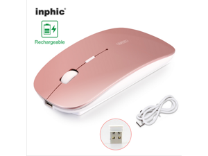 Inphic P-M1 Rechargeable Battery USB Wireless Mouse Mute Silent Click Mini Noiseless Optical Mice 1600 DPI for PC Laptop Inphic P-M1 Rechargeable Battery USB Wireless Mouse Mute Silent Click Mini Noiseless Optical Mice 1600 DPI for PC Laptop