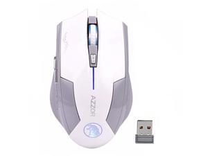 AZZOR Rechargeable Wireless Mouse Slient Button Computer Gaming 2400DPI Built-in Battery with Charging Cable For PC Laptop AZZOR Rechargeable Wireless Mouse Slient Button Computer Gaming 2400DPI Built-in Battery with Charging Cable For PC Laptop