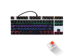 ZERO Mechanical Gaming Keyboard, 87 Keys Red Switch USB Wired Gaming Keyboard with LED Mix-light Anti-ghosting Blacklit for Gamer Tablet Desktop Computer (87 Keys,Red Switch,Black) ZERO Mechanical Gaming Keyboard, 87 Keys Red Switch USB Wired Gaming Keyboard with LED Mix-light Anti-ghosting Blacklit for Gamer Tablet Desktop Computer (87 Keys,Red Switch,Black)