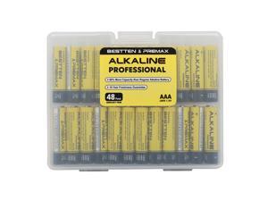 Bestten Alkaline Batteries, AAA 48 Pack Professional Batteries, 60% More Capacity, 10 Year Freshness Guarantee Bestten Alkaline Batteries, AAA 48 Pack Professional Batteries, 60% More Capacity, 10 Year Freshness Guarantee