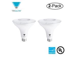 TriGlow T97929 (2-Pack) 13 Watt (100W Equivalent) PAR38 LED Bulb, 1050 Lumen, DIMMABLE, Warm White Color (3000K), UL listed and Energy Star Certified, Pack of 2 LED Light Bulbs TriGlow T97929 (2-Pack) 13 Watt (100W Equivalent) PAR38 LED Bulb, 1050 Lumen, DIMMABLE, Warm White Color (3000K), UL listed and Energy Star Certified, Pack of 2 LED Light Bulbs