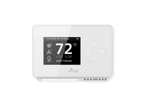 Vine Smart Wifi 7day/8period Programmable Thermostat Model TJ-225, White Vine Smart Wifi 7day/8period Programmable Thermostat Model TJ-225, White