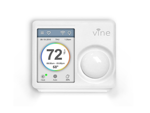 Vine Smart WiFi Thermostat with 7-Day Programming, Touchscreen and Nightlight (TJ-610) - Ivory, 3rd Gen Vine Smart WiFi Thermostat with 7-Day Programming, Touchscreen and Nightlight (TJ-610) - Ivory, 3rd Gen