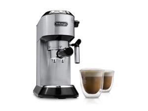 DeLonghi Dedica 15-Bar Espresso Machine with 2 Cappuccino Glasses - EC680BMC DeLonghi Dedica 15-Bar Espresso Machine with 2 Cappuccino Glasses - EC680BMC