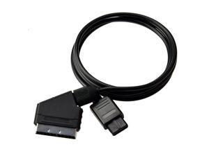 Hellfire Trading Cable Cord for Nintendo 64 SNES Gamecube AV Scart Lead TV RGB - Black Hellfire Trading Cable Cord for Nintendo 64 SNES Gamecube AV Scart Lead TV RGB - Black