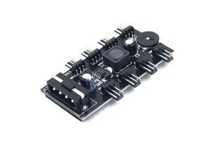 8 Channel Computer PC Case CPU Cooler 3pin cooling fan speed temperature controller, 8 Way 3 pin Fan Hub Power Supply Splitter by Molex 4Pin 8 Channel Computer PC Case CPU Cooler 3pin cooling fan speed temperature controller, 8 Way 3 pin Fan Hub Power Supply Splitter by Molex 4Pin