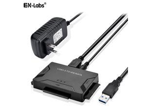 Enlabs U32IDESATAPW IDE/SATA to USB 3.0 Converter - SATA to IDE/SATA Adapter Combo w/ 12V2A Power Adapter for 2.5"/3.5"SATA /IDE/SSD Hard Drive Disks, Supports 6TB Enlabs U32IDESATAPW IDE/SATA to USB 3.0 Converter - SATA to IDE/SATA Adapter Combo w/ 12V2A Power Adapter for 2.5"/3.5"SATA /IDE/SSD Hard Drive Disks, Supports 6TB