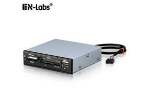 EnLabs U2CR35MA Metal Case 3.5" Floppy Bay Front Panel SDHC Micro SD MMC CF XD TF Flash Memory Internal All In 1 USB 2.0 Card Reader w/ USB Port Hub EnLabs U2CR35MA Metal Case 3.5" Floppy Bay Front Panel SDHC Micro SD MMC CF XD TF Flash Memory Internal All In 1 USB 2.0 Card Reader w/ USB Port Hub