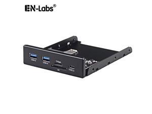 Enlabs U3CR35U32UCM USB 3.0 SD/Micro SD/TF 3.5" Internal Card Reader w/ USB 3.1 Gen 1 Type C + 2 x USB 3.0 Port Hub Front Panel Enlabs U3CR35U32UCM USB 3.0 SD/Micro SD/TF 3.5" Internal Card Reader w/ USB 3.1 Gen 1 Type C + 2 x USB 3.0 Port Hub Front Panel