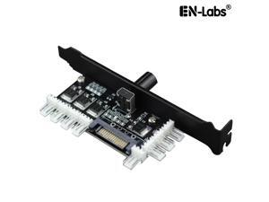 Enlabs PCIFANCO4S 8 Channel 3-pin CPU / Case Fan speed Controller w/ OFF Switch,8 Way 12V/1.5A Max. 3pin Fan RPM Speed Reduce Regulator w/ PCI Slot Cover - Power by SATA Enlabs PCIFANCO4S 8 Channel 3-pin CPU / Case Fan speed Controller w/ OFF Switch,8 Way 12V/1.5A Max. 3pin Fan RPM Speed Reduce Regulator w/ PCI Slot Cover - Power by SATA