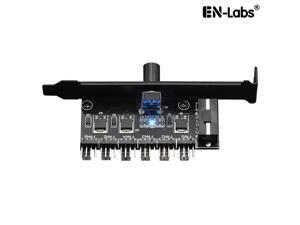 Enlabs PCIFANCO6D 6 Channel 4-pin Fan speed Controller w/ OFF Switch - Fan RPM Speed Reduce Regulator w/ PCI Slot Cover - Molex 4pin to 6 Port 4Pin Case/CPU Fan Hub Splitter - 3pin fan Compatible Enlabs PCIFANCO6D 6 Channel 4-pin Fan speed Controller w/ OFF Switch - Fan RPM Speed Reduce Regulator w/ PCI Slot Cover - Molex 4pin to 6 Port 4Pin Case/CPU Fan Hub Splitter - 3pin fan Compatible