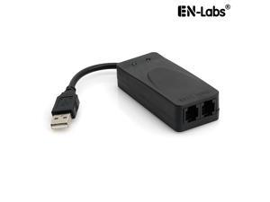 EnLabs USB 56K Voice Fax Data External V.90 V.92 Modem With Dual Ports,Support Auto-Dial, Tone and Pulse Dialing, Auto Answer, Auto Retrain Compatible w/ Windows XP/Vista/Win 7 8 10 EnLabs USB 56K Voice Fax Data External V.90 V.92 Modem With Dual Ports,Support Auto-Dial, Tone and Pulse Dialing, Auto Answer, Auto Retrain Compatible w/ Windows XP/Vista/Win 7 8 10