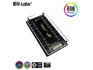 ASUS AURA SYNC 5V 3-pin RGB 10 Hub Splitter w/ PMMA Case, SATA Power 3pin ARGB Adapter Extension Cable for GIGABYTE MSI ASRock RGB LED Strip Lighting,Fans & Cooler- 1FT Extension Cable Included ASUS AURA SYNC 5V 3-pin RGB 10 Hub Splitter w/ PMMA Case, SATA Power 3pin ARGB Adapter Extension Cable for GIGABYTE MSI ASRock RGB LED Strip Lighting,Fans & Cooler- 1FT Extension Cable Included
