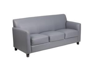 HERCULES Diplomat Series Gray Leather Sofa HERCULES Diplomat Series Gray Leather Sofa