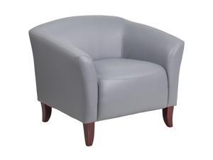 HERCULES Imperial Series Gray Leather Chair HERCULES Imperial Series Gray Leather Chair