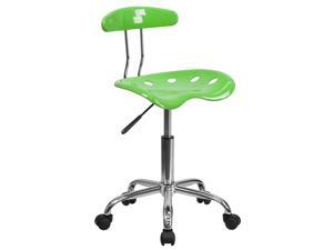 Vibrant Apple Green and Chrome Swivel Task Chair with Tractor Seat Vibrant Apple Green and Chrome Swivel Task Chair with Tractor Seat