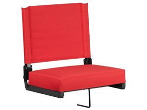 Grandstand Comfort Seats by Flash with Ultra-Padded Seat in Red Grandstand Comfort Seats by Flash with Ultra-Padded Seat in Red