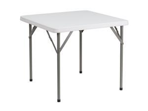 34'' Square Granite White Plastic Folding Table 34'' Square Granite White Plastic Folding Table