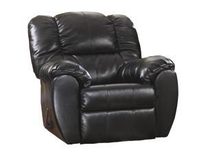 Signature Design by Ashley Dylan Faux Leather Rocker Recliner in Onyx Faux Leather Signature Design by Ashley Dylan Faux Leather Rocker Recliner in Onyx Faux Leather