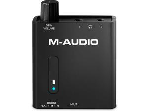 M-AUDIO Bass Traveler
Portable Headphone Amplifier with Dual Outputs and 2-Level Boost M-AUDIO Bass Traveler
Portable Headphone Amplifier with Dual Outputs and 2-Level Boost