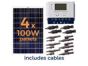 Solar Panel Kit,400W,5.56A,18VAC/DC GRAPE SOLAR GS-400-KIT Solar Panel Kit,400W,5.56A,18VAC/DC GRAPE SOLAR GS-400-KIT