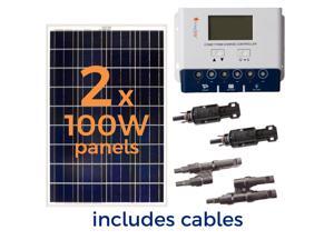 Solar Panel Kit,200W,5.56A,18VAC/DC GRAPE SOLAR GS-200-KIT Solar Panel Kit,200W,5.56A,18VAC/DC GRAPE SOLAR GS-200-KIT