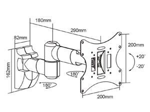 Impact Mounts FULL MOTION MOUNT FOR TV SCREEN SIZES 10-40" (Model IM403) Impact Mounts FULL MOTION MOUNT FOR TV SCREEN SIZES 10-40" (Model IM403)