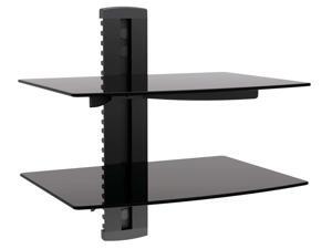 Impact Mounts 2 TIER DUAL GALSS SHELF WALL MOUNT UNDER TV CABLE BOX COMPONENT DVR DVD BRACKET (DVD-212) Impact Mounts 2 TIER DUAL GALSS SHELF WALL MOUNT UNDER TV CABLE BOX COMPONENT DVR DVD BRACKET (DVD-212)