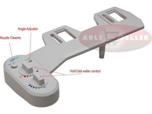 AbleHome FRESH WARM HOT WATER NON-ELECTRIC ADJUSTABLE ANGLE BIDET TOILET ATTACHMENT AbleHome FRESH WARM HOT WATER NON-ELECTRIC ADJUSTABLE ANGLE BIDET TOILET ATTACHMENT