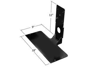 SDS iMount 2.0 Premium Aluminum VESA Mount Mini Keyboard Tray Attachment Black Light Weight One Piece Construction 9" x 18 SDS iMount 2.0 Premium Aluminum VESA Mount Mini Keyboard Tray Attachment Black Light Weight One Piece Construction 9" x 18