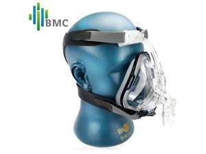 BMC FM1A Full Face Mask With Headgear Mask Cips For Sleep Health Care Snoring Therapy Interface CPAP Machine And Hose Size M BMC FM1A Full Face Mask With Headgear Mask Cips For Sleep Health Care Snoring Therapy Interface CPAP Machine And Hose Size M