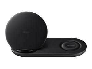 Samsung Wireless Charger Duo, Fast Charge Stand & Pad, Universally Compatible with Qi Enabled Phones and Select Samsung Watches - Black (EP-N6100TBEGUS) Samsung Wireless Charger Duo, Fast Charge Stand & Pad, Universally Compatible with Qi Enabled Phones and Select Samsung Watches - Black (EP-N6100TBEGUS)