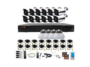 Revo America RA163VD4IB12I-4T Aero HD 16 Channel Surveillance System with 16 Indoor & Outdoor 5 Megapixel Cameras Revo America RA163VD4IB12I-4T Aero HD 16 Channel Surveillance System with 16 Indoor & Outdoor 5 Megapixel Cameras