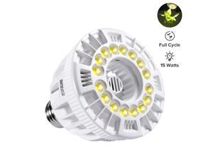 SANSI Full Spectrum Grow Light, 15W, Ceramic Heat Dissipation, Non-Dimmable, E26 Plant Light for Garden, Greenhouse, Indoor Use SANSI Full Spectrum Grow Light, 15W, Ceramic Heat Dissipation, Non-Dimmable, E26 Plant Light for Garden, Greenhouse, Indoor Use